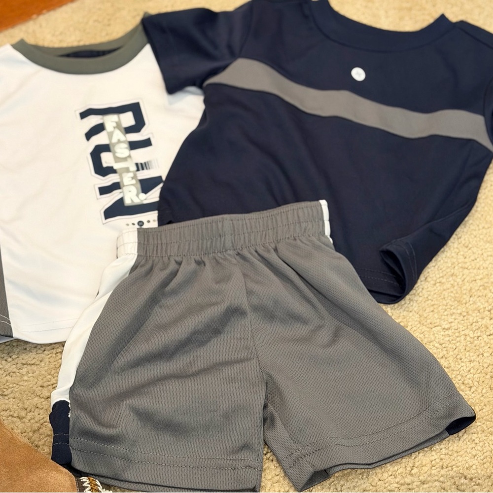 RBX Charcoal and Black Activewear Set